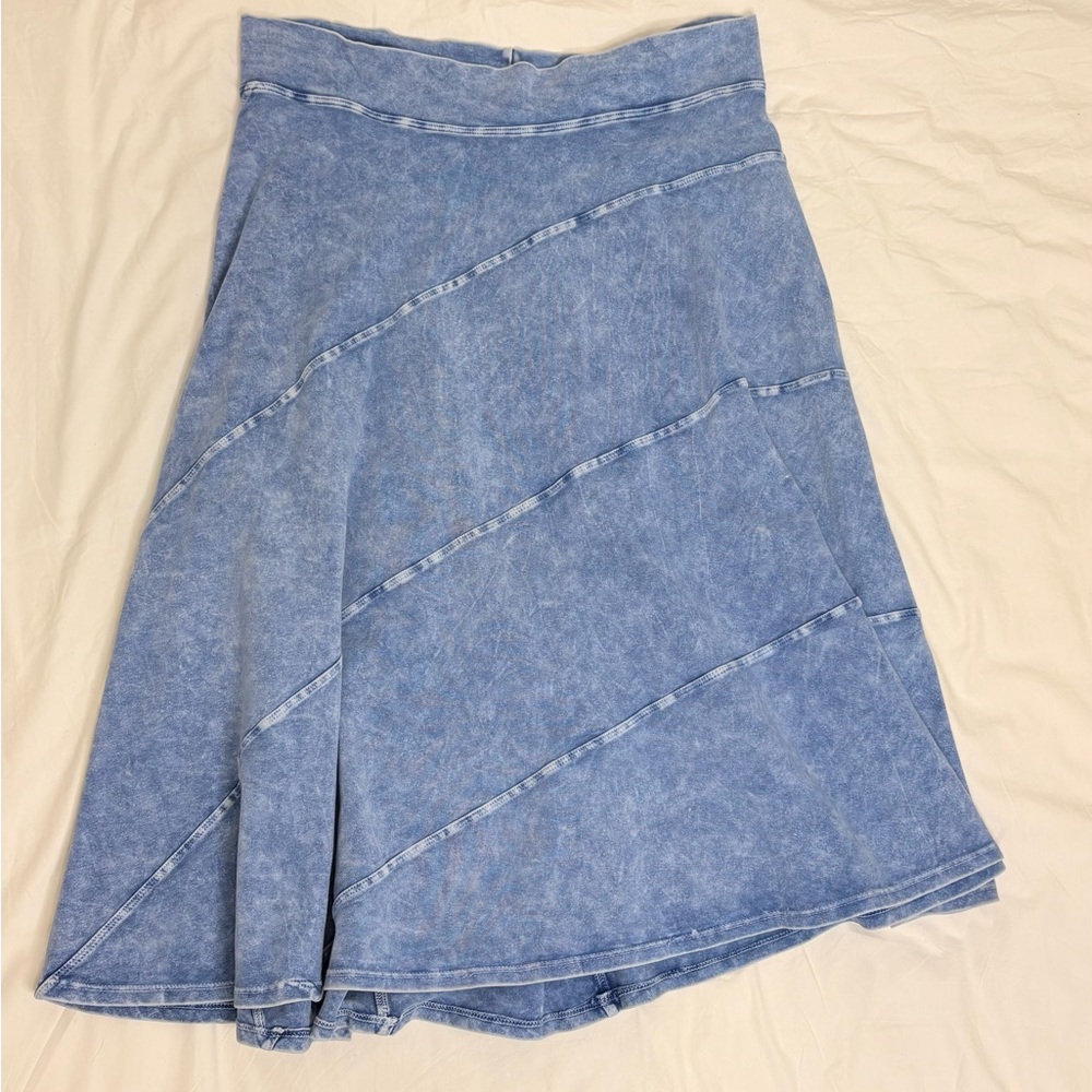 Hard Tail Light Blue A-Line Skirt Size XL